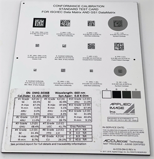 Card de calibrare GS1-DataMatrix (AI)